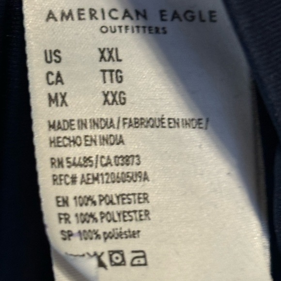 American Eagle Navy Floral Chiffon Fit and Flare Skirt XXL - Picture 10 of 11